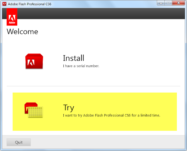 how to reset adobe flash cs6 trial